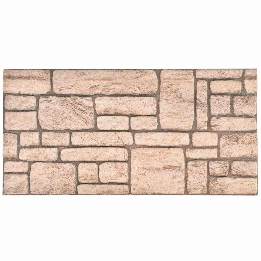 vidaXL Panneaux muraux 10 pcs Beige 100 x 50 cm Mousse EPS
