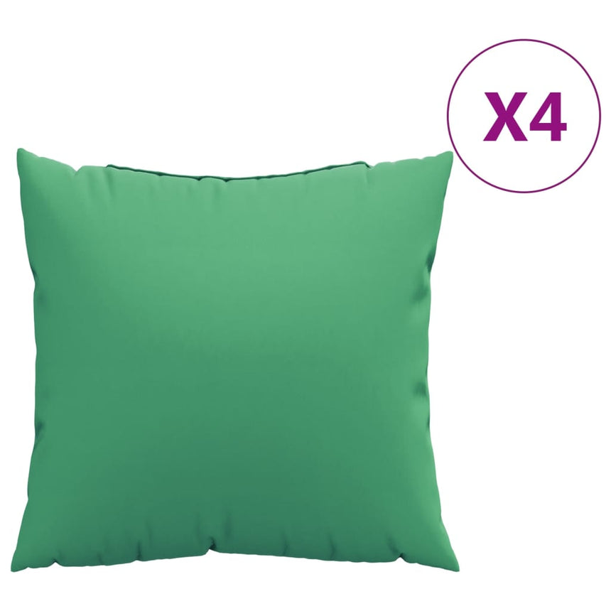 Bankkussens 4 St 40X40 Cm Stof Groen