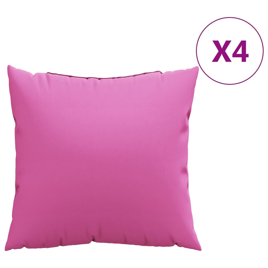 Verspreiding Kussens Effen 4 Pcs Roze 40 X 40 Cm Polyester Stof