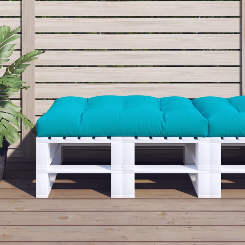 Palletkussen 120X80X12 Cm Stof Turquoise Roze