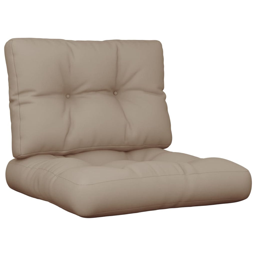 Palletkussens 2 St Stof Taupe