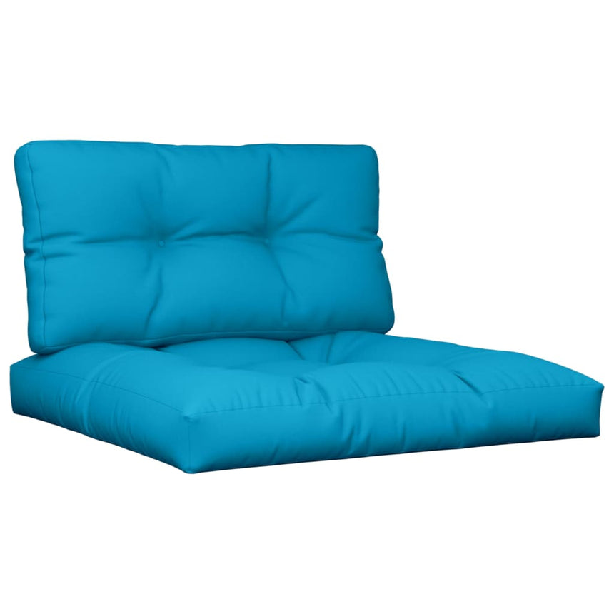Palletkussens 2 St Stof Licht Blauw