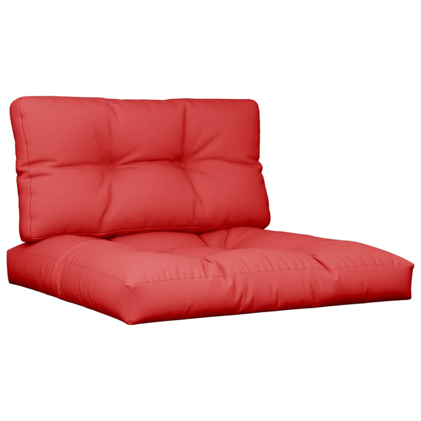 Palletkussens 2 St Stof Rood