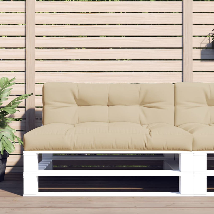 Palletkussens 2 St Stof Beige