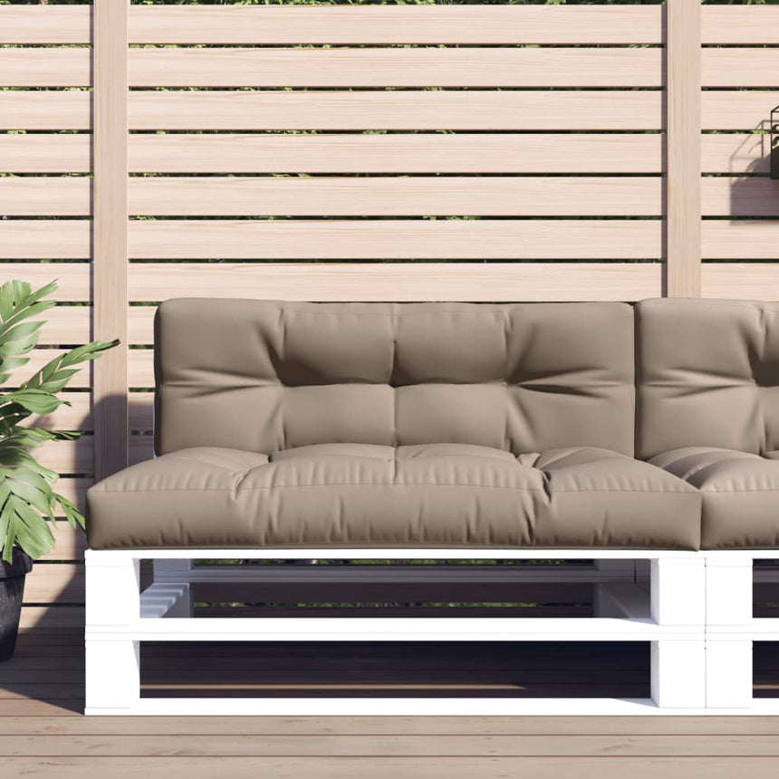 Palletkussens 2 St Stof Taupe