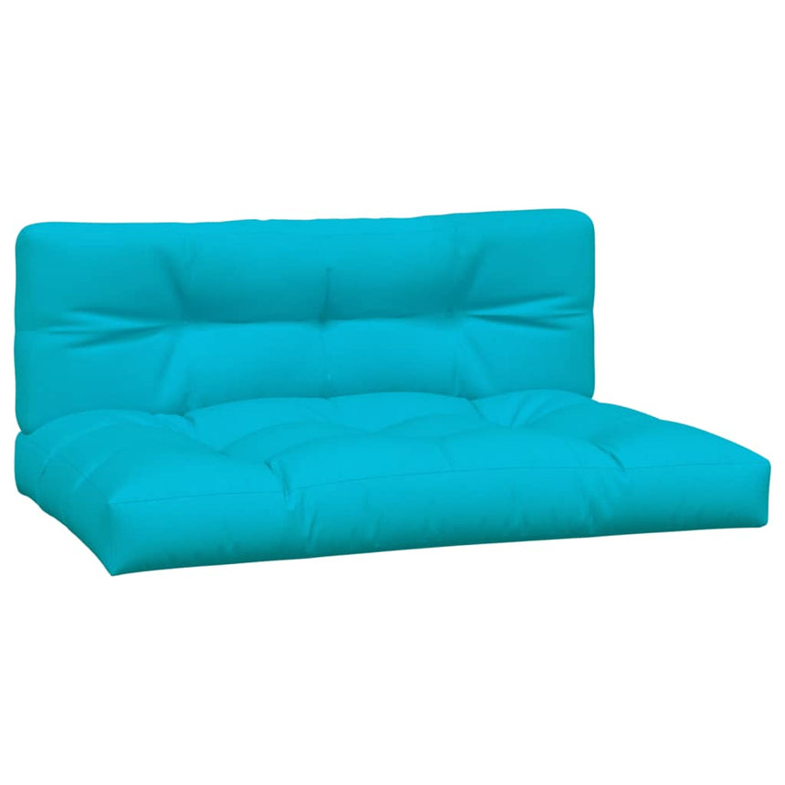 Palletkussens 2 St Stof Turquoise