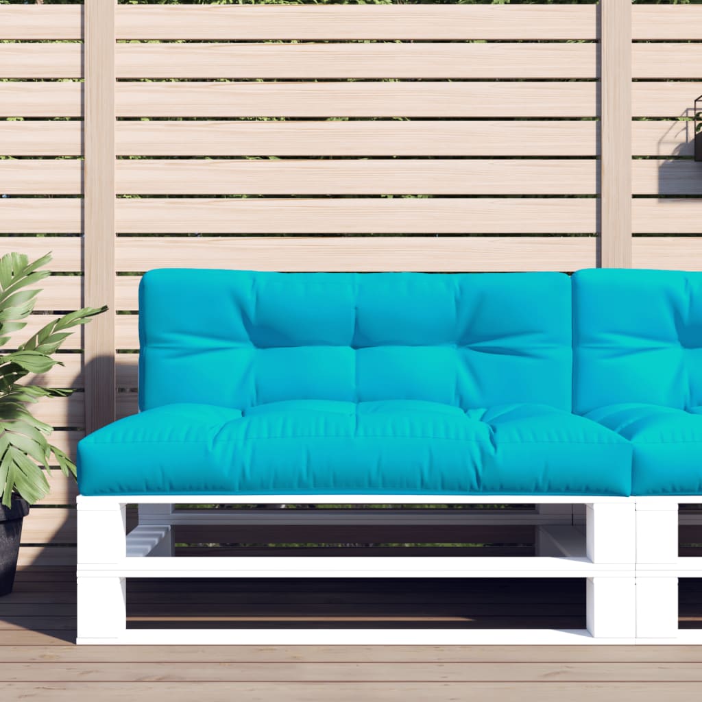 Palletkussens 2 St Stof Turquoise