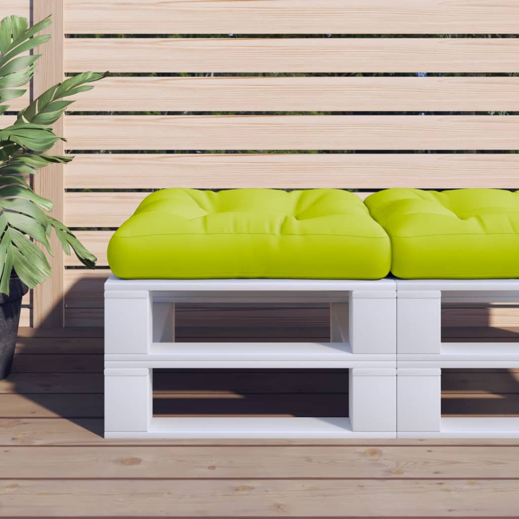 Palletkussen 58X58X10 Cm Stof Heldergroen