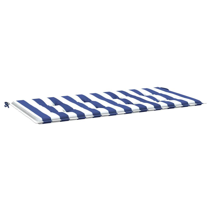Tuinbankkussen Gestreept Oxford Stof En Blauw En Wit