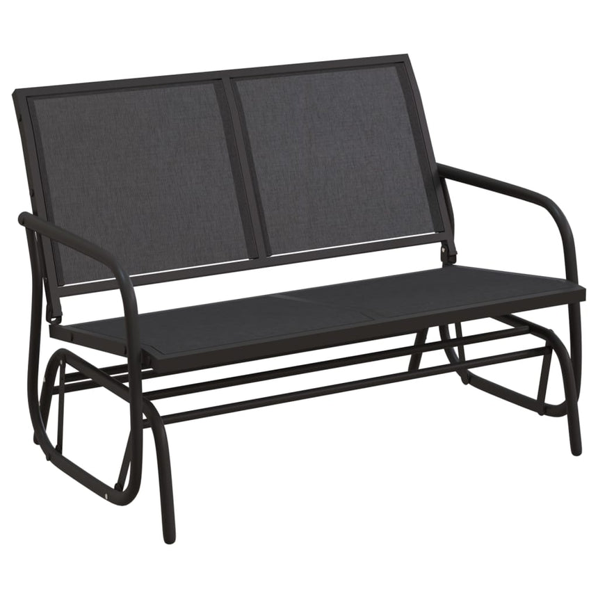 Schuifbank Tuin 120,5X76X86,5 Cm Textielfolie En Staal