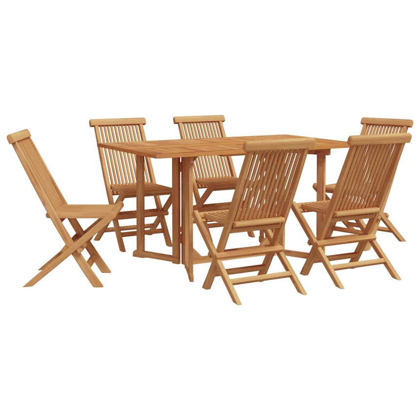 vidaXL Ensemble de salle à manger pour jardin 7 pcs Marron