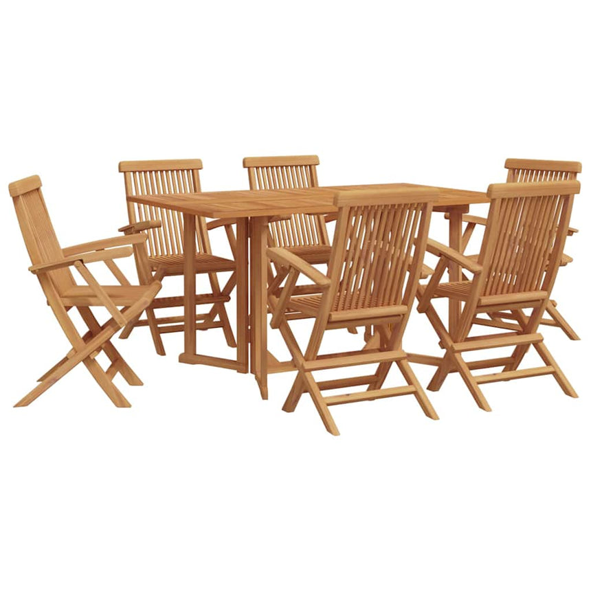 vidaXL Ensemble de salle à manger pour jardin 7 pcs Marron