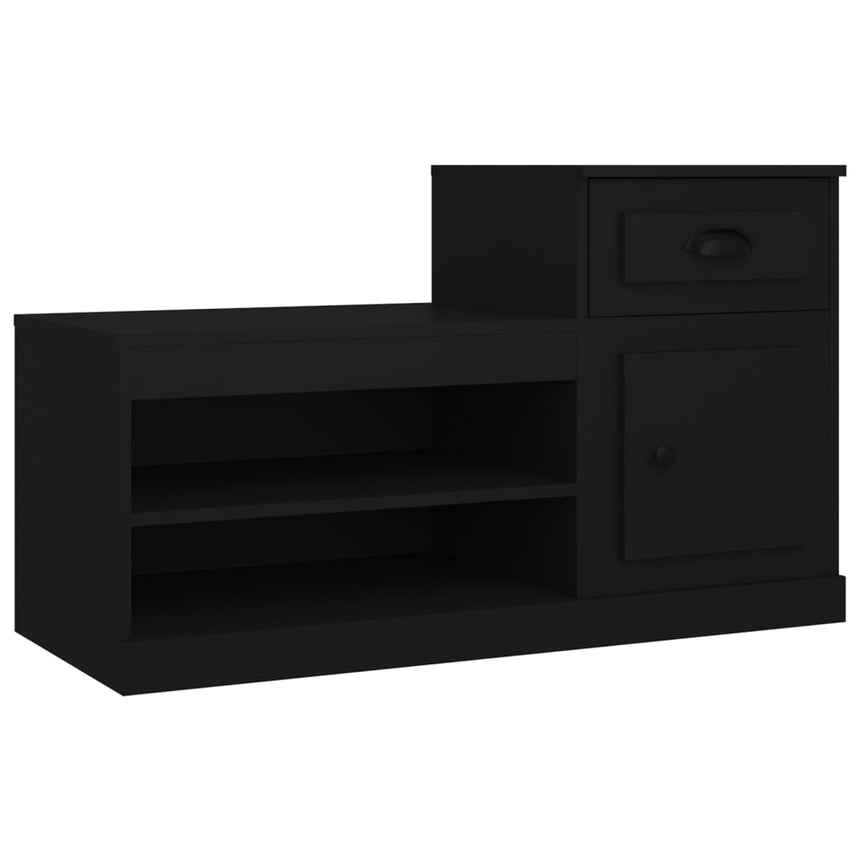 Schoenenkast 100X42X60 Cm Bewerkt Hout Zwart