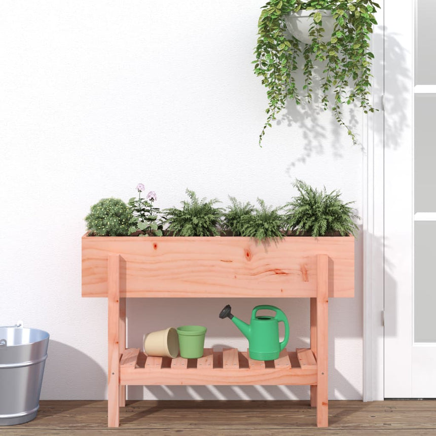 Plantenbak Massief Grenenhout Grijs