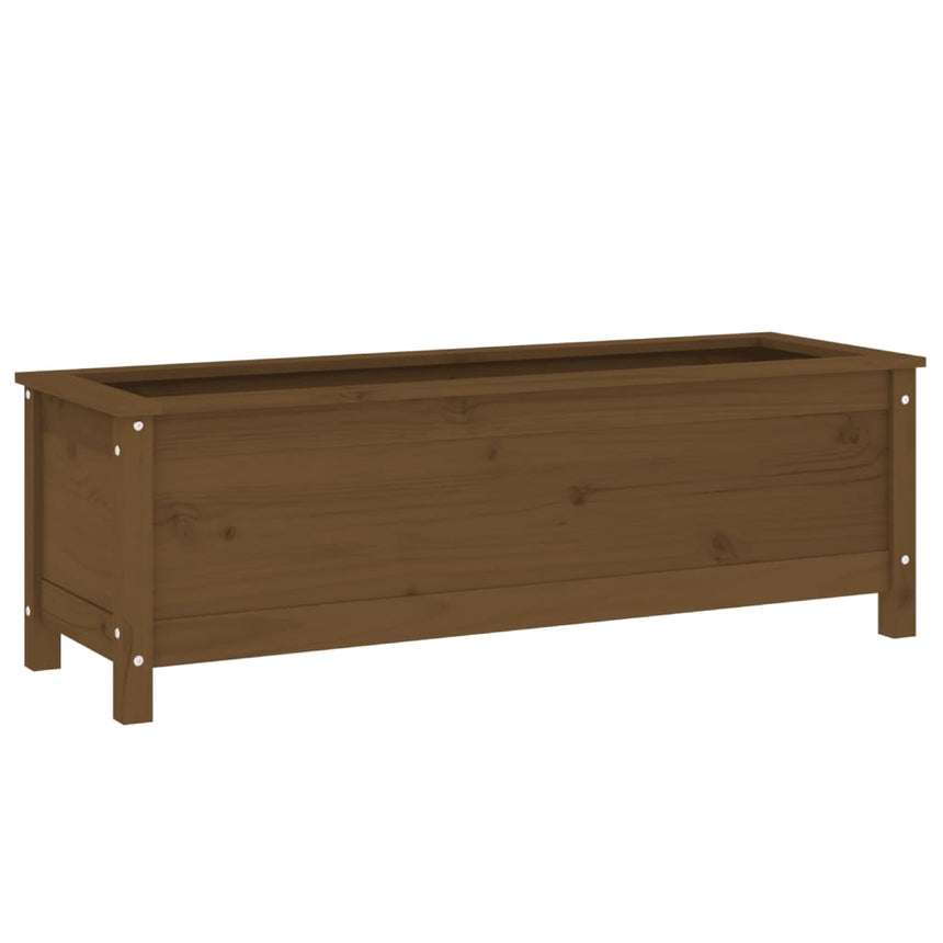 Plantenbak Verhoogd 119,5X40X39 Cm Massief Grenen Honingbruin