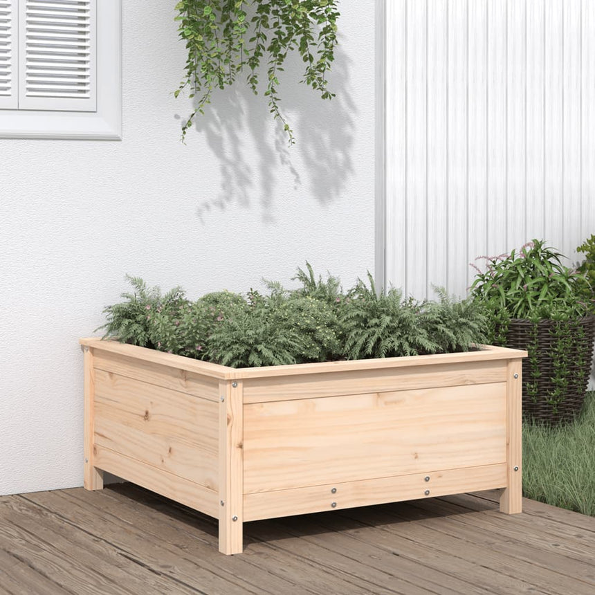 Plantenbak 82,5X82,5X39 Cm Massief Grenenhout