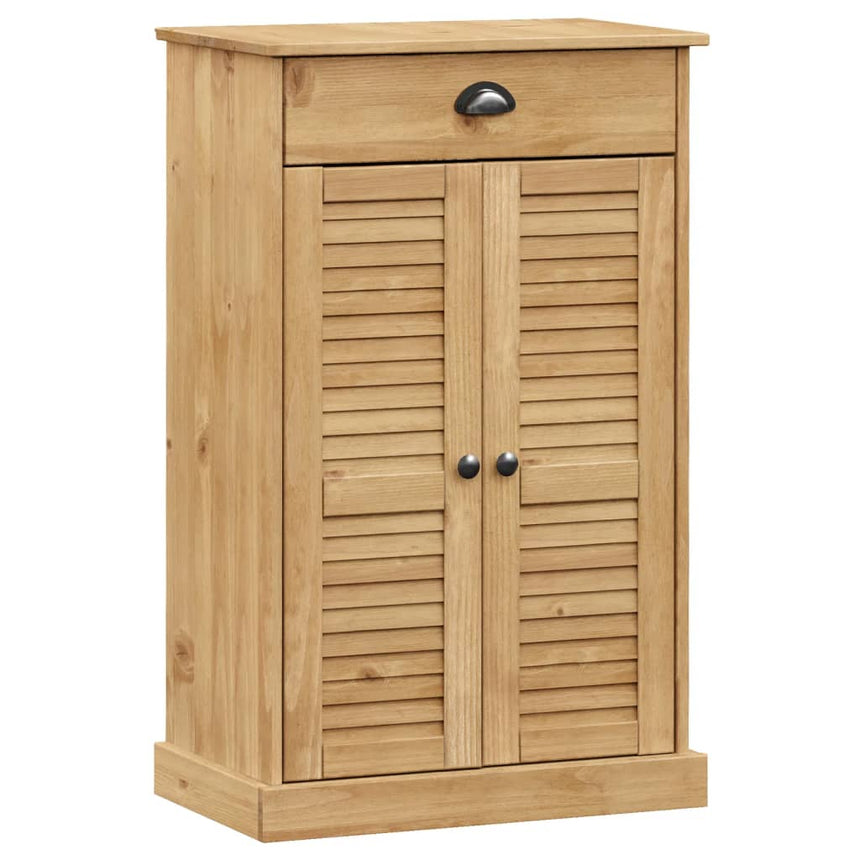 Schoenenkast Vigo 60X35X96 Cm Massief Grenenhout Bruin