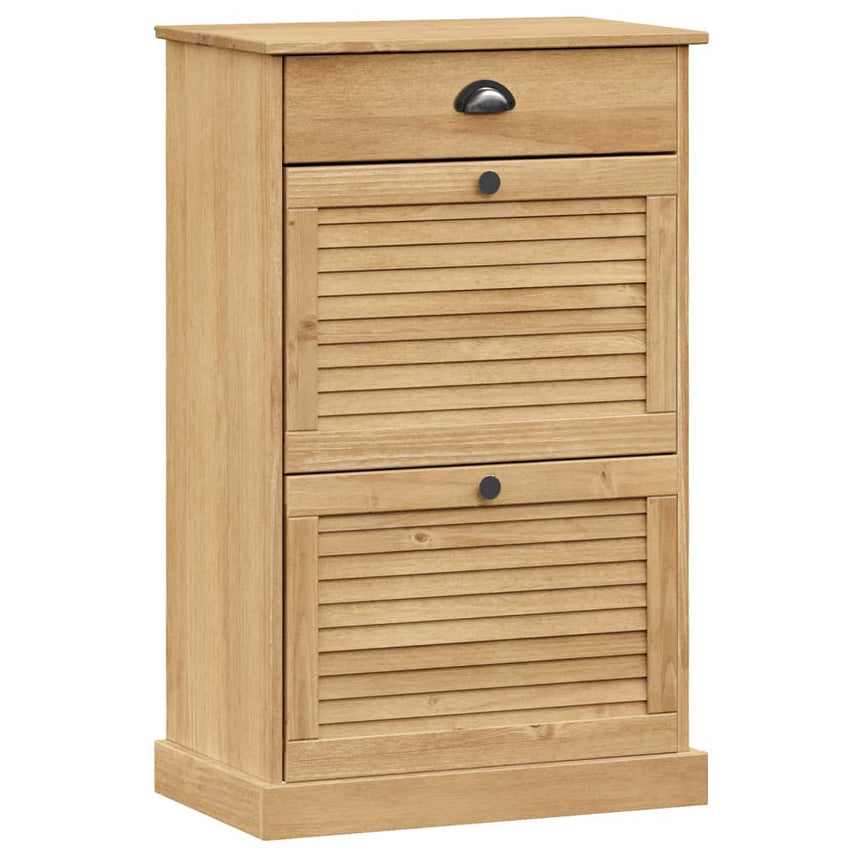 Schoenenkast Vigo 60X35X96 Cm Massief Grenenhout Bruin