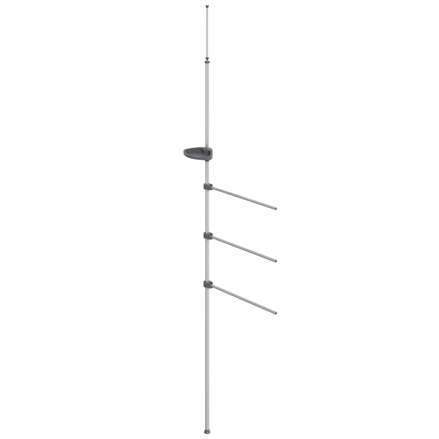 Handdoekenrek 47X280 Cm Aluminium Multikleur