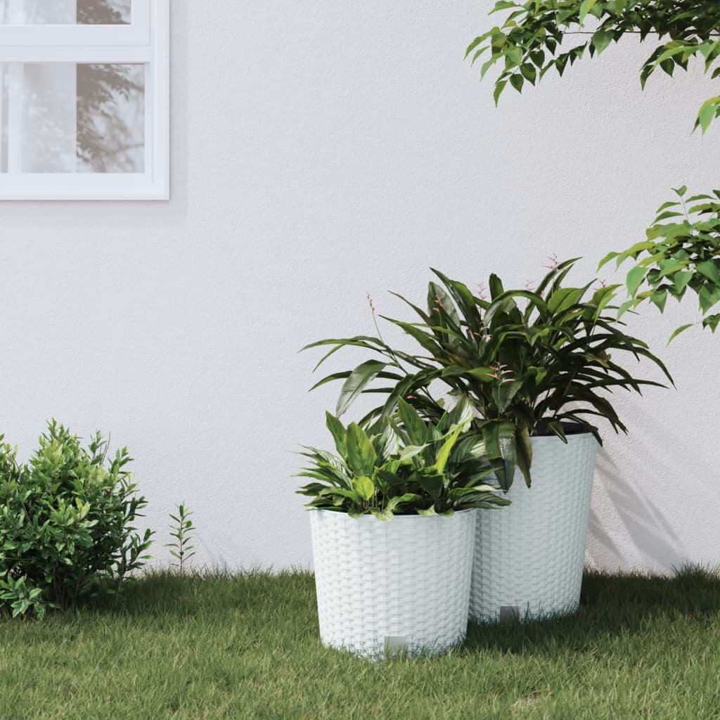 Plantenbak Met Uitneembare Bak Rattan-Look 15/15,3 L Pp