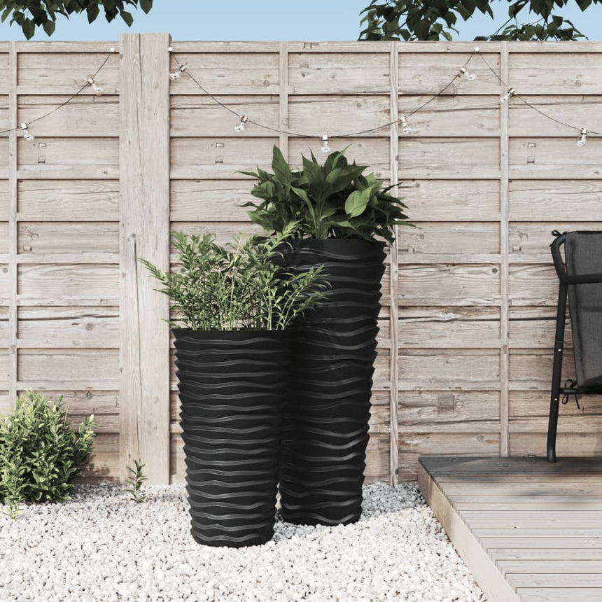 Plantenbak Met Uitneembare Bak Geribbeld 18/ Pp Kleur