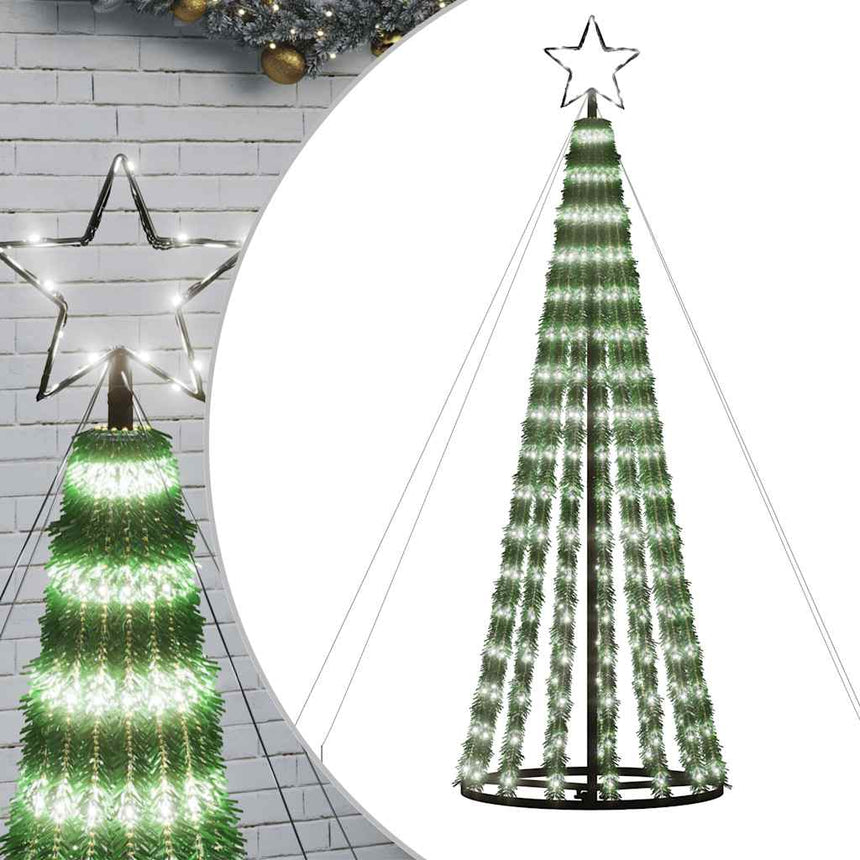 Led-Kerstboom 275 Leds Koud Wit Koudwit