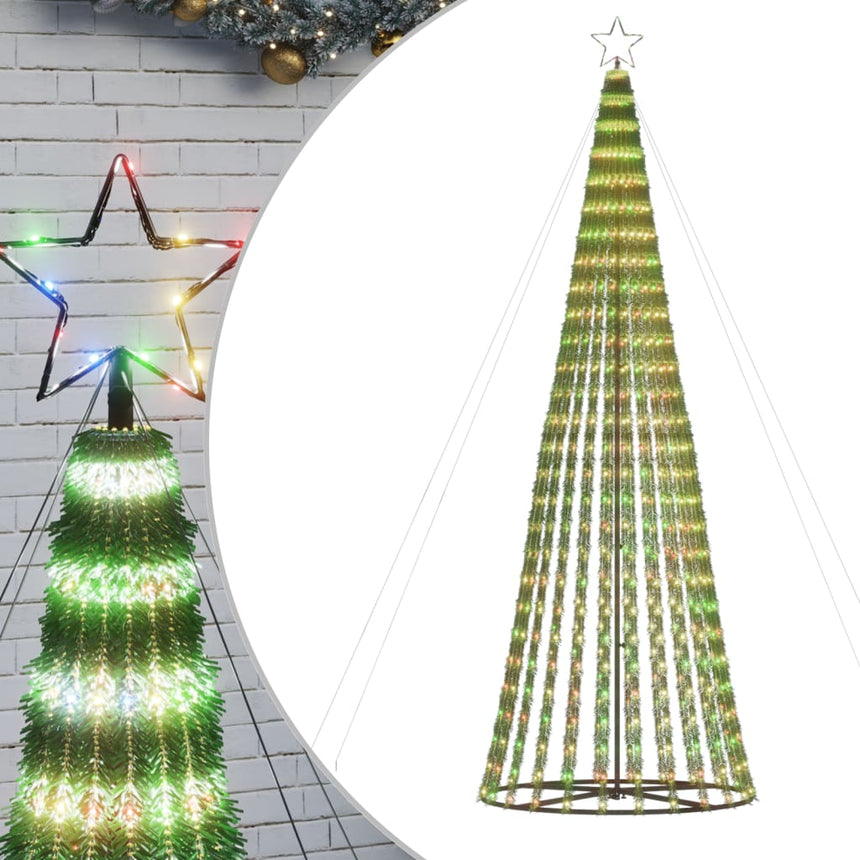 Led-Kerstboom 688 Leds Kleurrijk 300 Cm Blauw