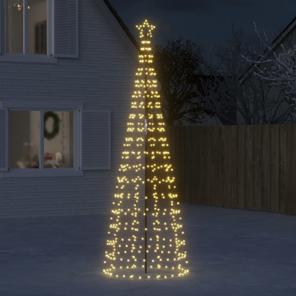 Led-Kerstboom Met Spikes 570 Leds Warm Wit Warmwit