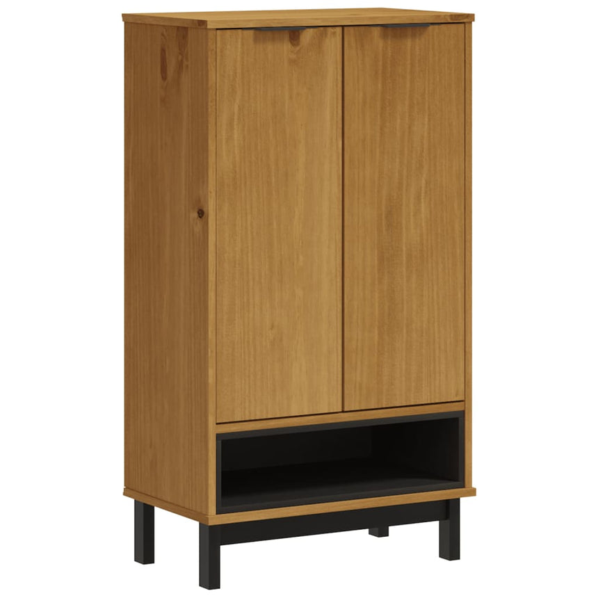 Schoenenkast Flam 59,5X35X107 Cm Massief Grenenhout
