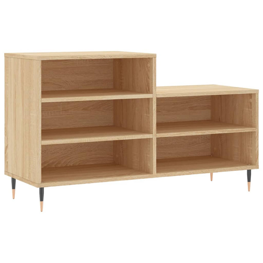 Schoenenkast 102X36X60 Cm Bewerkt Hout Kleurig Sonoma Eiken