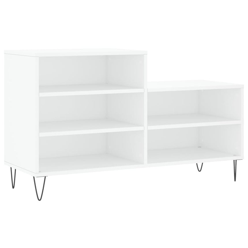 Schoenenkast 102X36X60 Cm Bewerkt Hout Wit