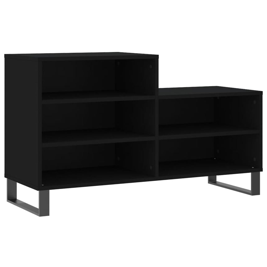 Schoenenkast 102X36X60 Cm Bewerkt Hout Zwart