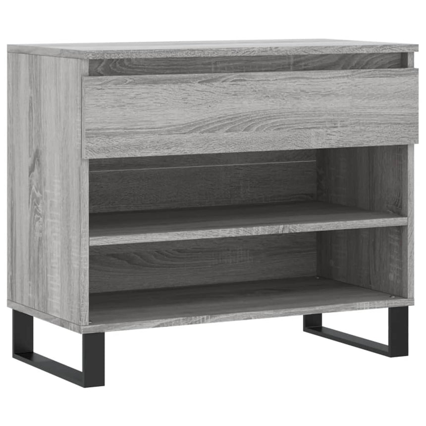 Schoenenkast 70X36X60 Cm Bewerkt Hout Sonoma Grijs Grijs Sonoma