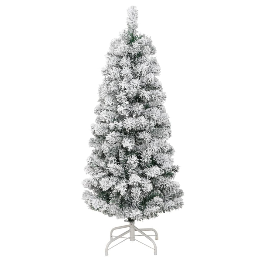 Kunstkerstboom Met Scharnieren En Sneeuw