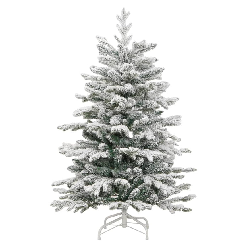 Kunstkerstboom Met Scharnieren En Sneeuw Zwart