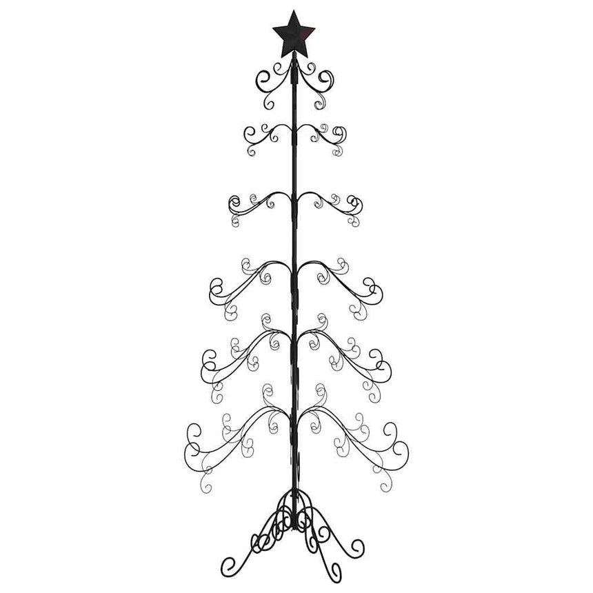Kerstdecoratie Kerstboom Metaal Zwart