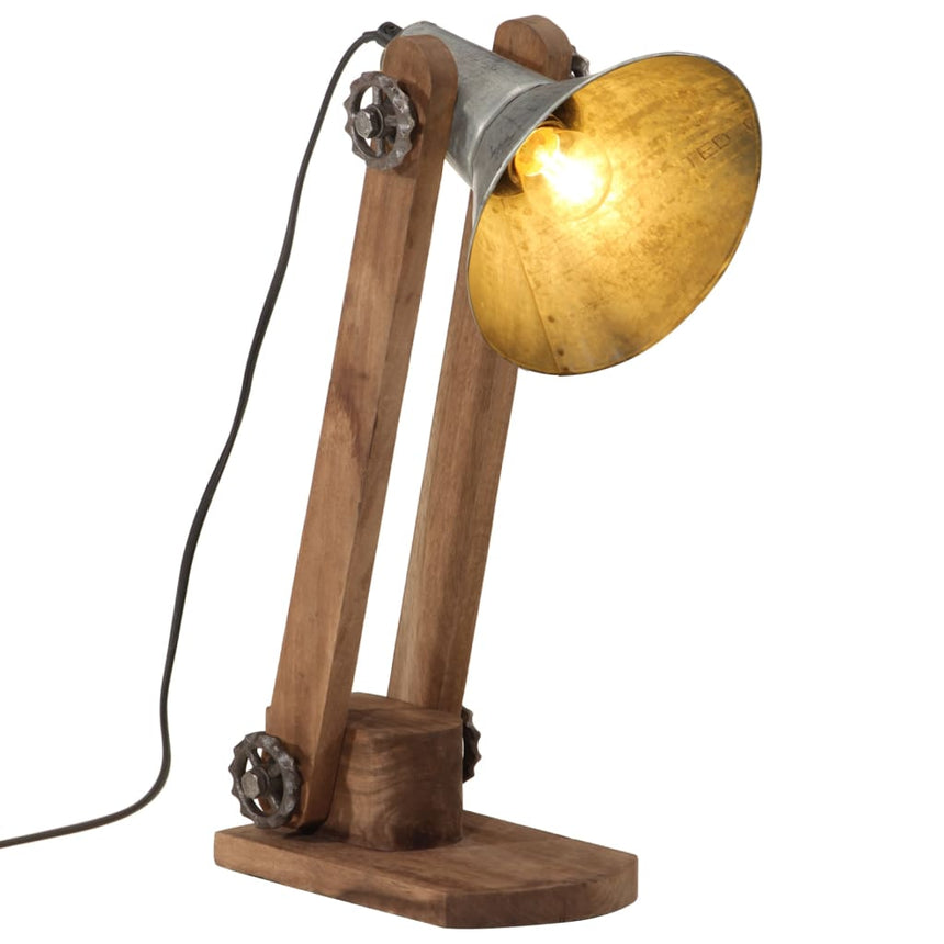 Bureaulamp 25 W E27 23X13X52 Cm Vintage Kleurig Zilver