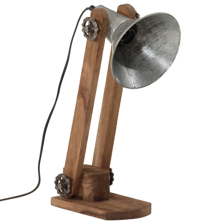 Bureaulamp 25 W E27 23X13X52 Cm Vintage Kleurig Zilver