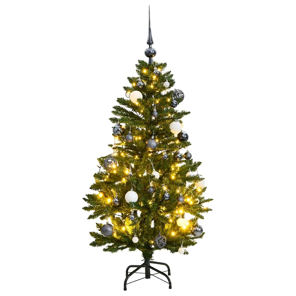 Kunstkerstboom Met Scharnieren 150 Led En Kerstballen