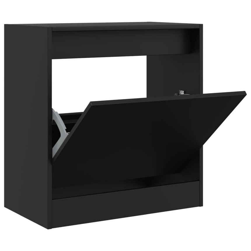 Schoenenkast 60X34X63,5 Cm Bewerkt Hout Zwart