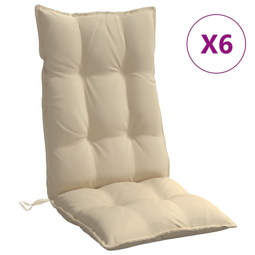 Stoelkussens Hoge Rug Oxford Stof