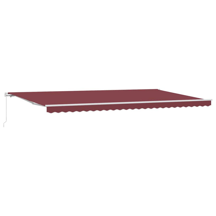 Luifel Handmatig Uittrekbaar 500X300 Cm Bordeauxrood