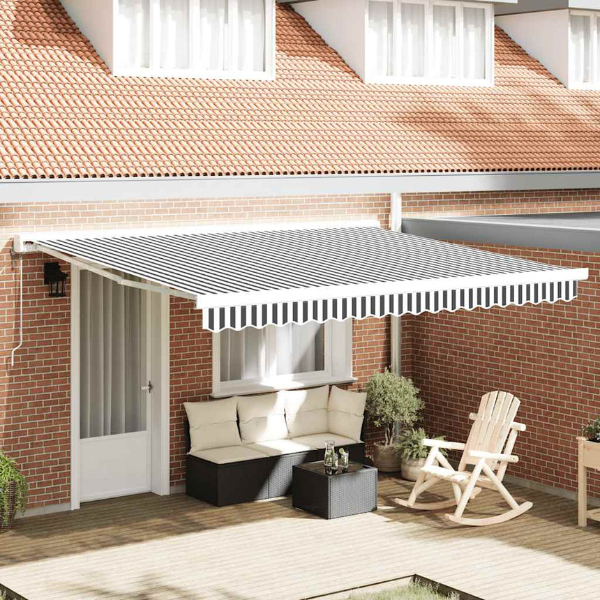 Luifel Uittrekbaar 4,5X3 M Stof En Aluminium