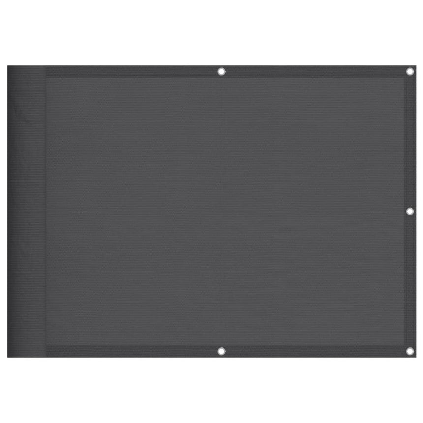 Balkonscherm 75X1000 Cm 100% Oxford Polyester Antracietkleurig