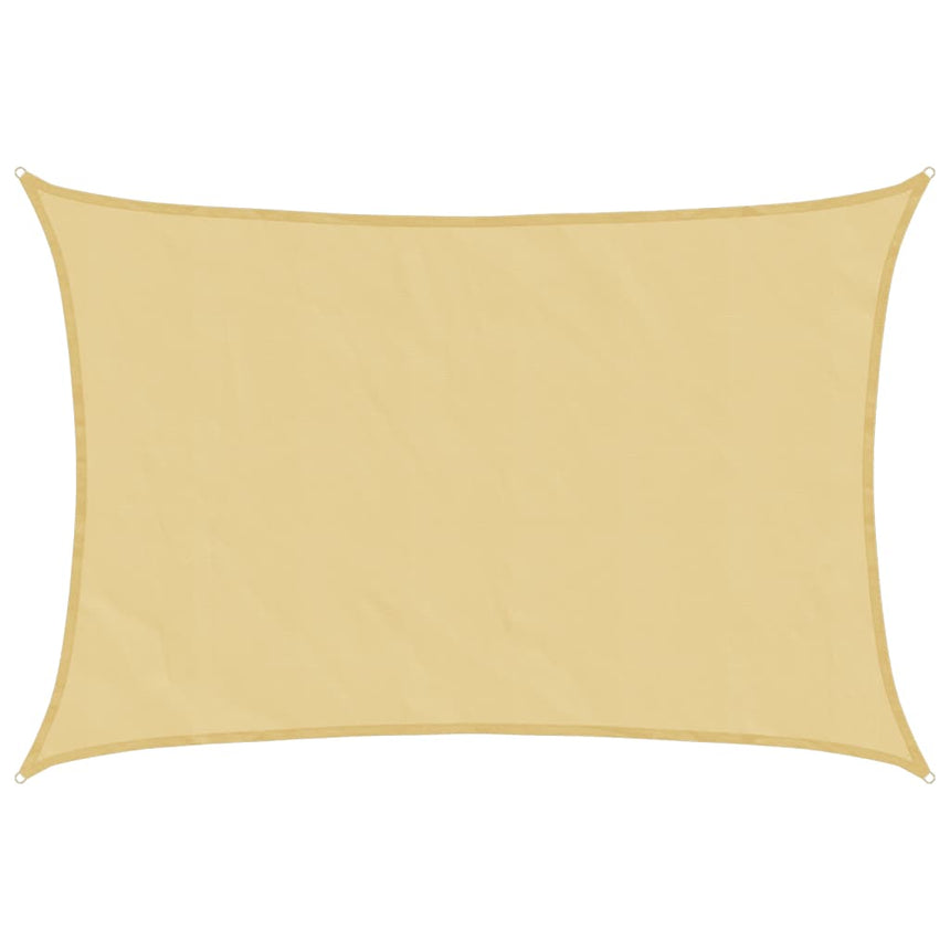 Zonnezeil 5X4 M 100% Polyester Oxford Kleurig Zand