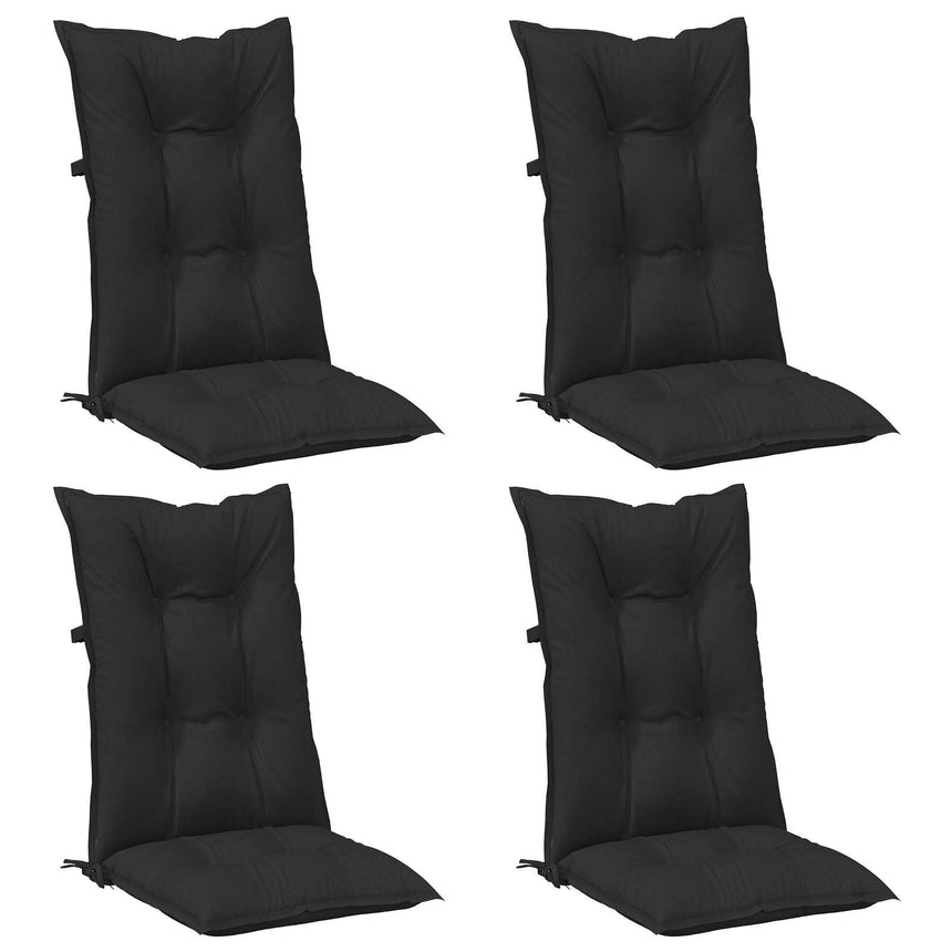 Set Hoge Rug Stoelkussens 4 Pcs