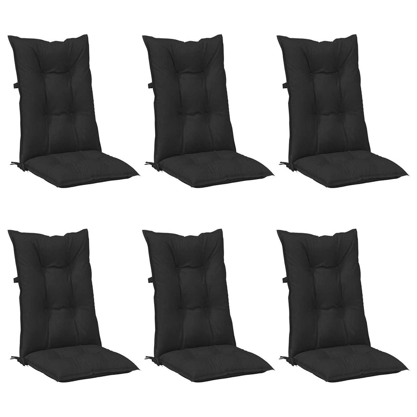 Set Hoge Rug Stoelkussens 6 Pcs