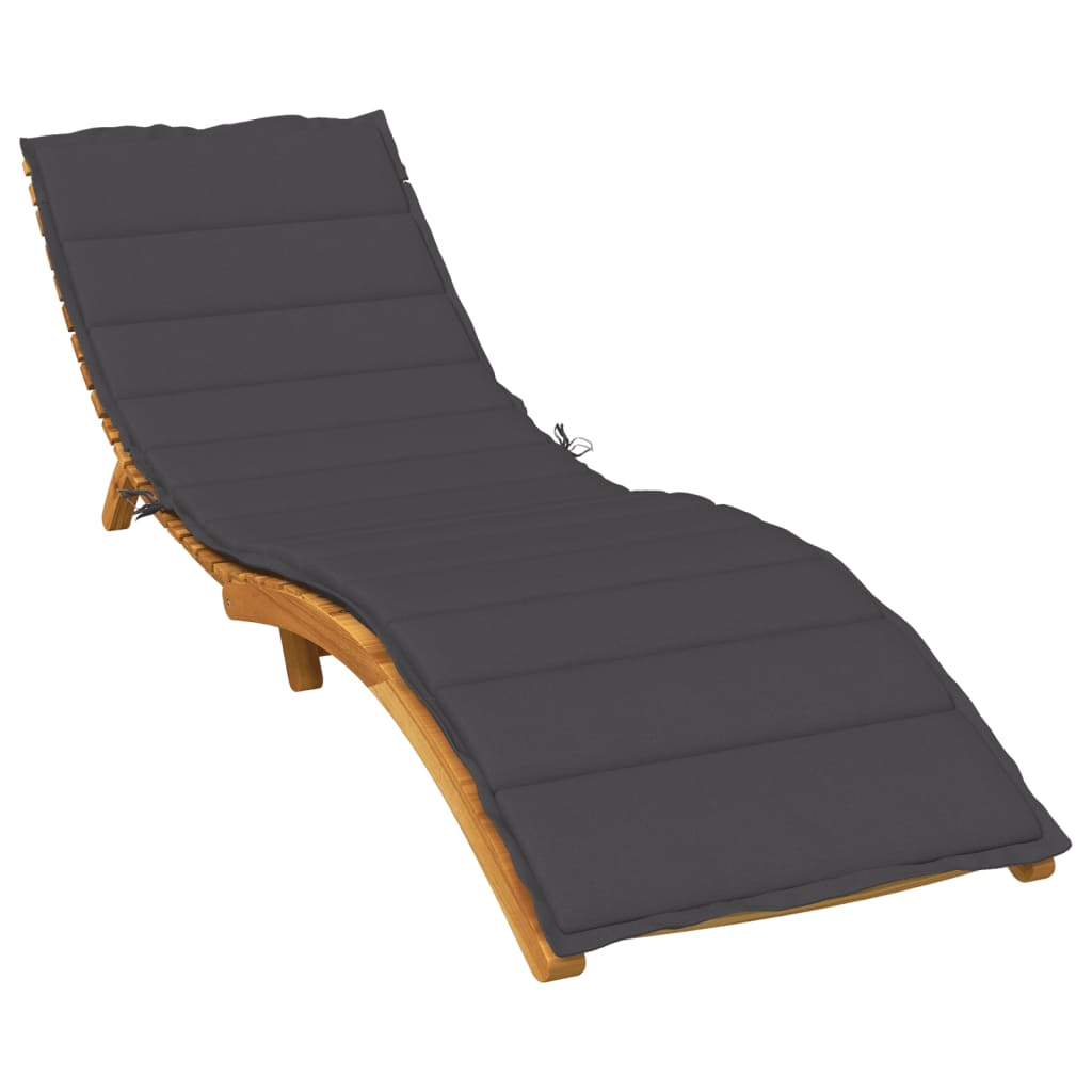 Ligbedkussen Stof Gemêleerd Antracietkleurig