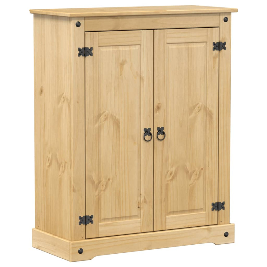 Schoenenkast Corona 86X38,5X108 Cm Massief Grenenhout Honingwas