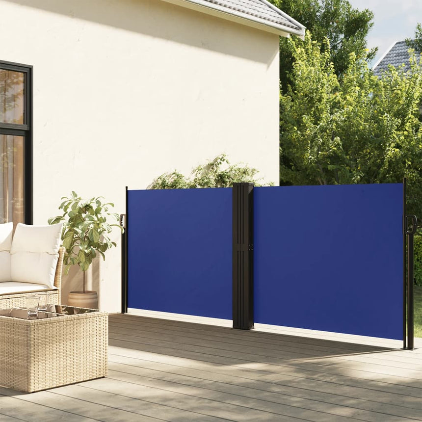 Tuinscherm Uittrekbaar Blauw